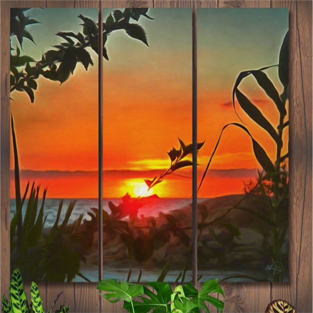 El Rio Pitillal 2009 Triptych Art Print (Creator Uploaded)