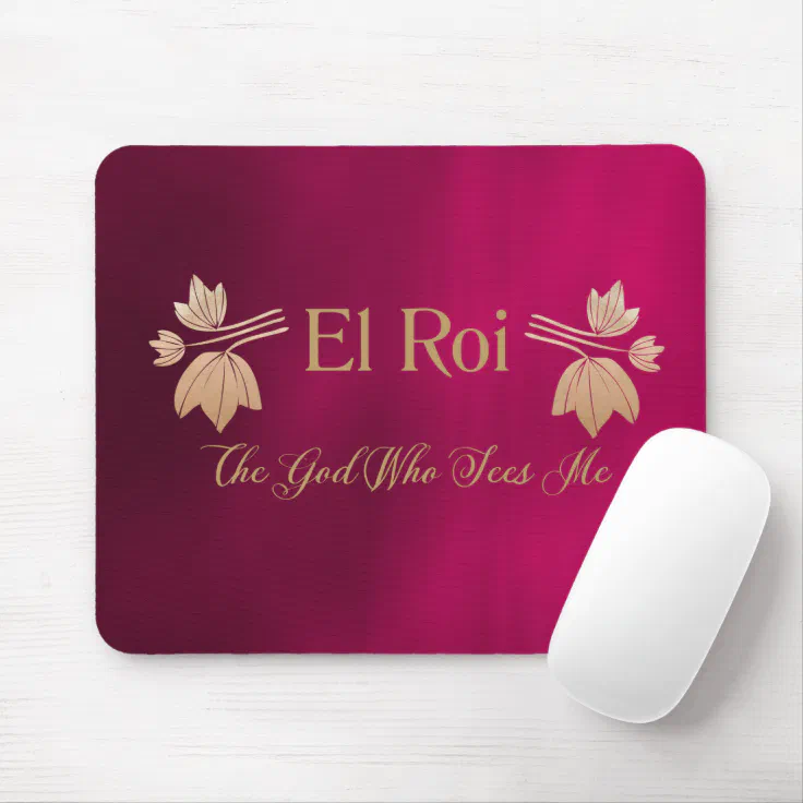 El Roi (Ruby/Gold) Mouse Pad | Zazzle