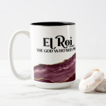 El Roi The God Who Sees Me Red Marble Monogram   Two-tone Coffee Mug at Zazzle