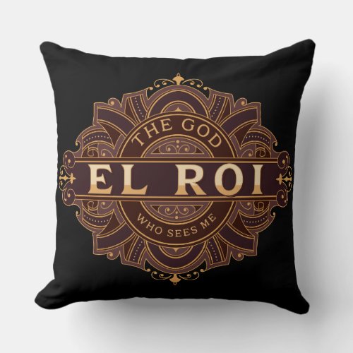 El Roi _ The God who sees me Throw Pillow
