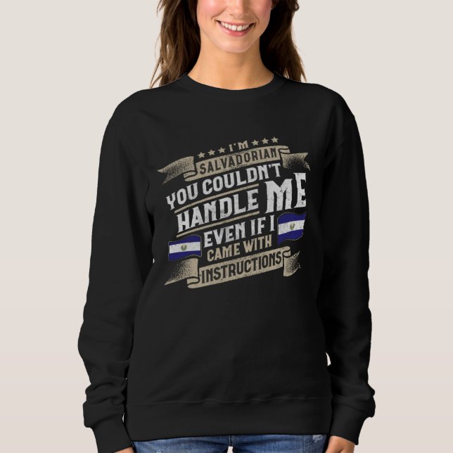 El Salvador Accessories Salvadorians Flag Men & Wo Sweatshirt (Front)