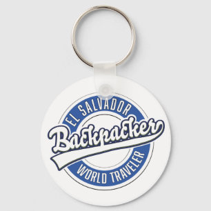 El Salvador backpacker world traveler Keychain