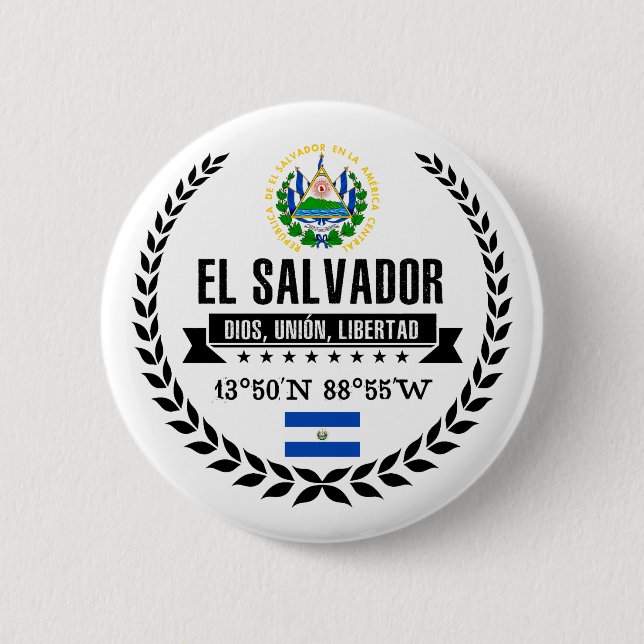 El Salvador Button (Front)