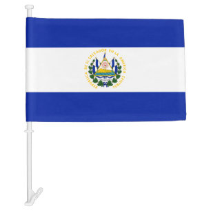 El Salvador Car Flag