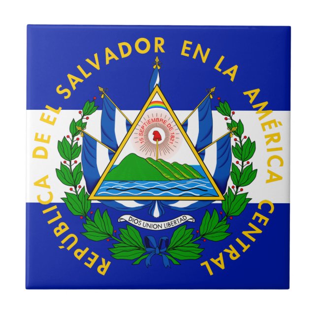 El Salvador Ceramic Tile (Front)