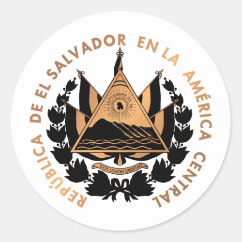 El Salvador Classic Round Sticker