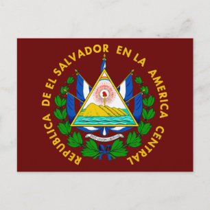 El Salvador COA Postcard