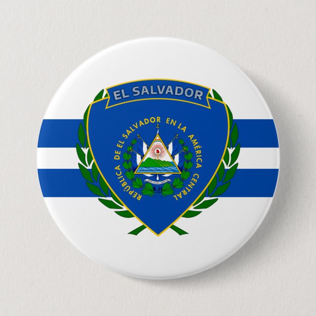 El Salvador Coat of Arms Button (Front)