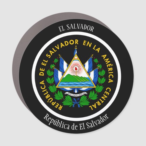 El Salvador Coat of Arms Patriotic Car Magnet