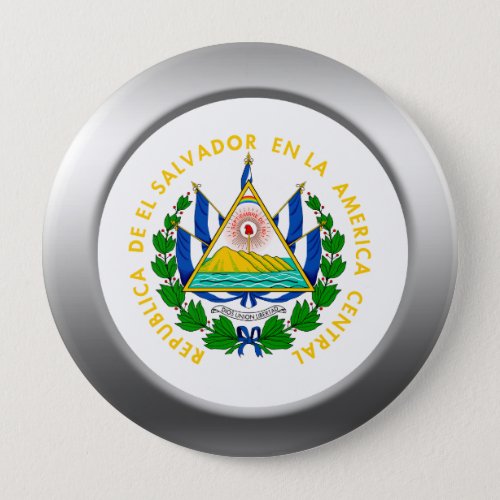 El Salvador Coat of Arms Pinback Button