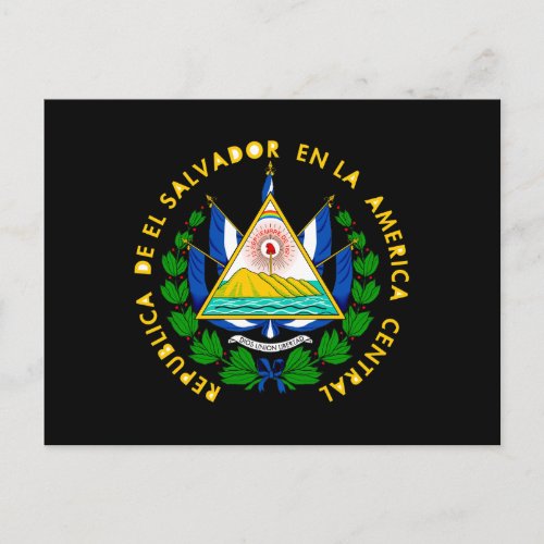 El Salvador Coat of Arms Postcard