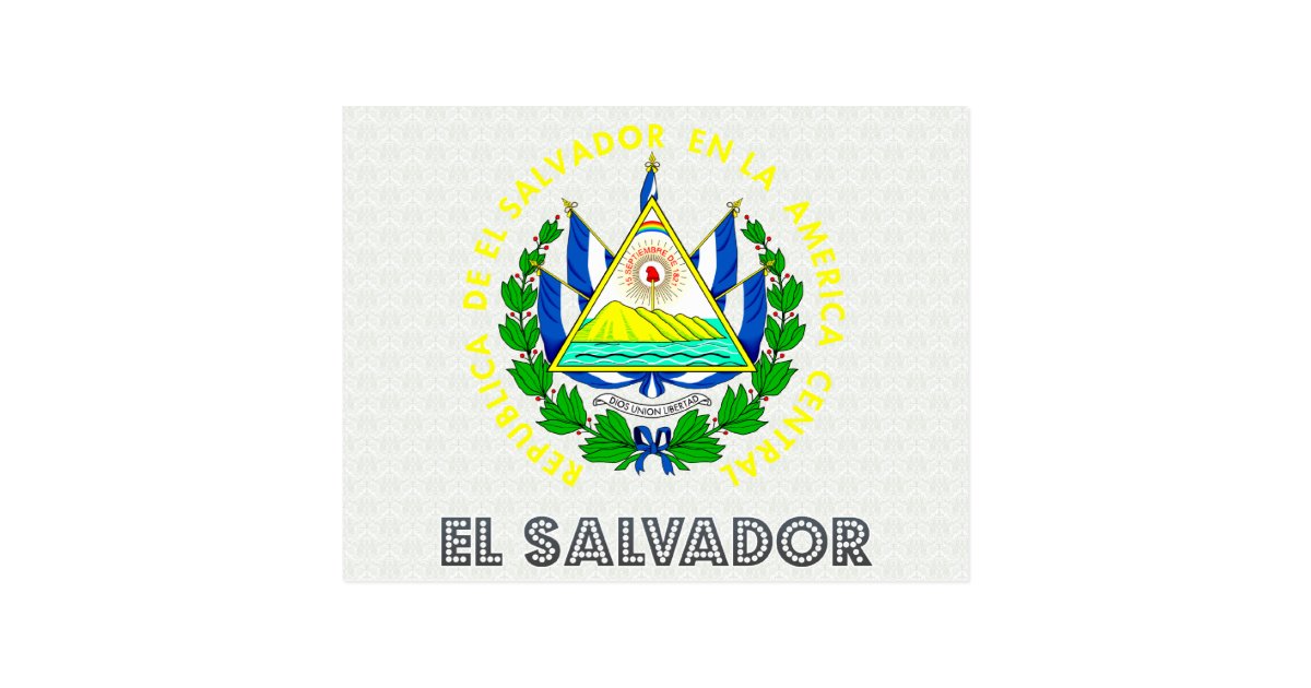El Salvador Coat of Arms Postcard | Zazzle.com