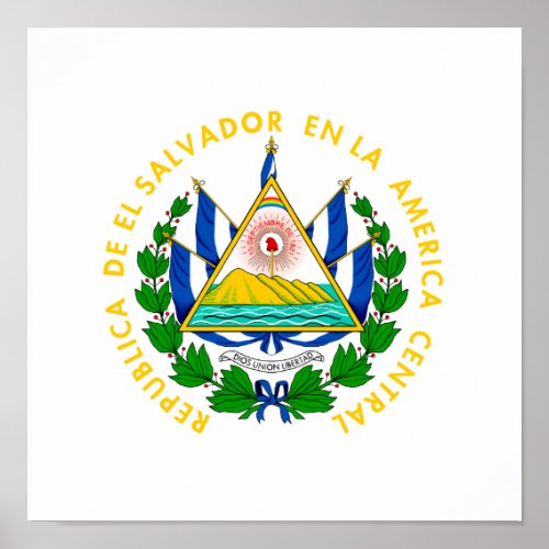 El Salvador Coat of Arms Poster