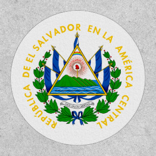 El Salvador country coat arms symbol emblem flag Patch