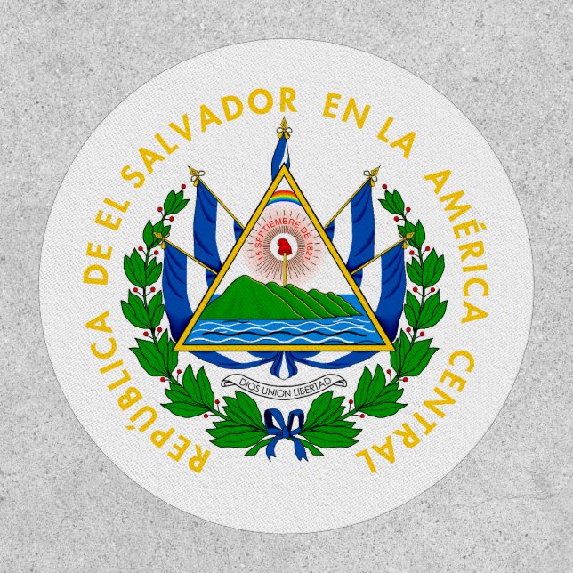 El Salvador country coat arms symbol emblem flag Patch (Front)