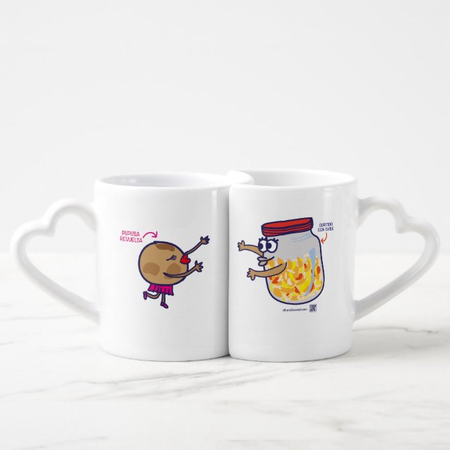 El Salvador Cups pupusa and tanned (Front Nesting)