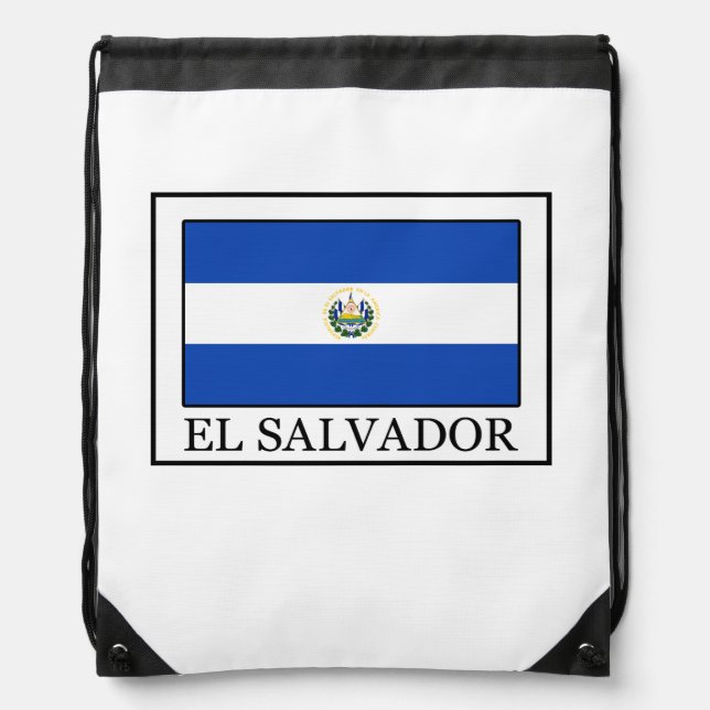 El Salvador Drawstring Bag (Front)