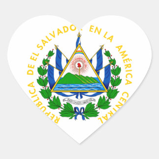 El Salvador - emblem/flag/coat of arms/symbol Heart Sticker