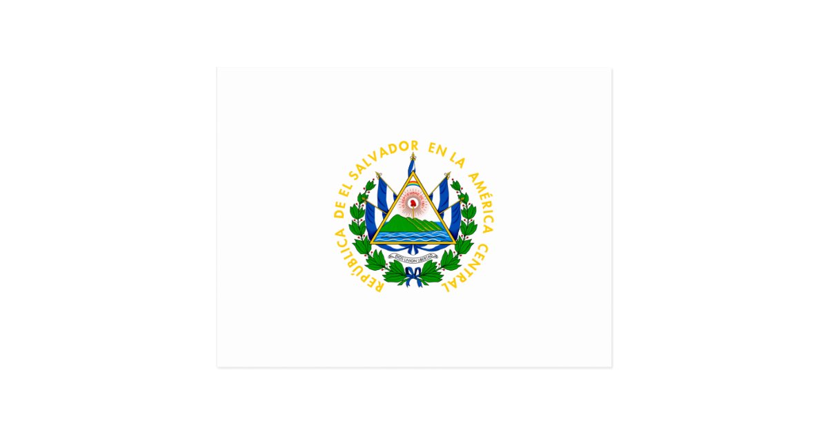 Download El Salvador - emblem/flag/coat of arms/symbol Postcard | Zazzle.com