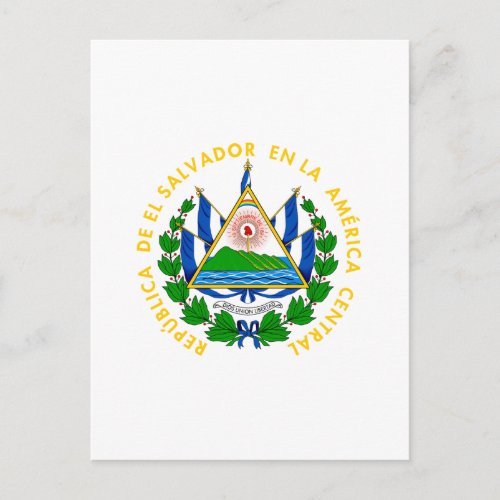 El Salvador _ emblemflagcoat of armssymbol Postcard