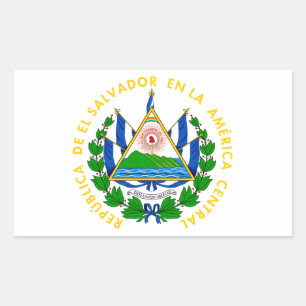 El Salvador - emblem/flag/coat of arms/symbol Rectangular Sticker