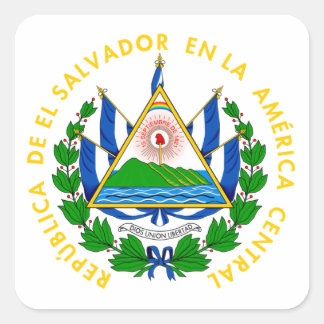 El Salvador - emblem/flag/coat of arms/symbol Square Sticker