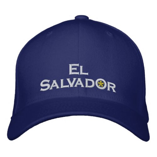El Salvador Embroidered Baseball Cap