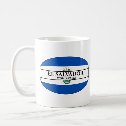El Salvador Established 1821 National Flag Coffee Mug