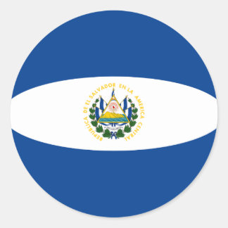 El Salvador Fisheye Flag Sticker