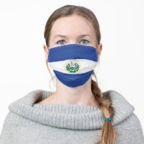El Salvador Flag Adult Cloth Face Mask