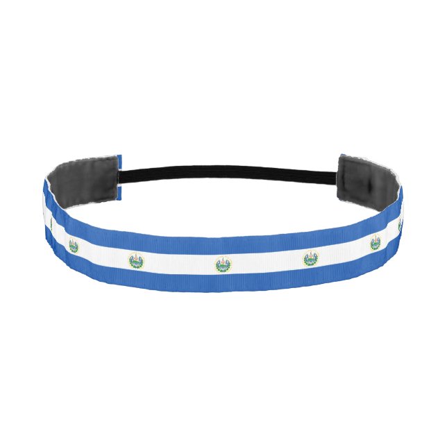 El Salvador Flag Athletic Headband (Front)