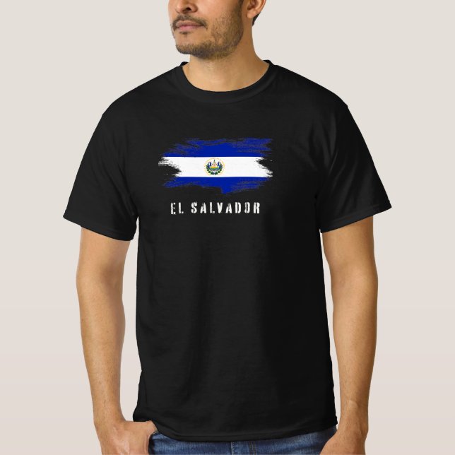 El Salvador flag, bandera de el salvados, Pupusas T-Shirt (Front)