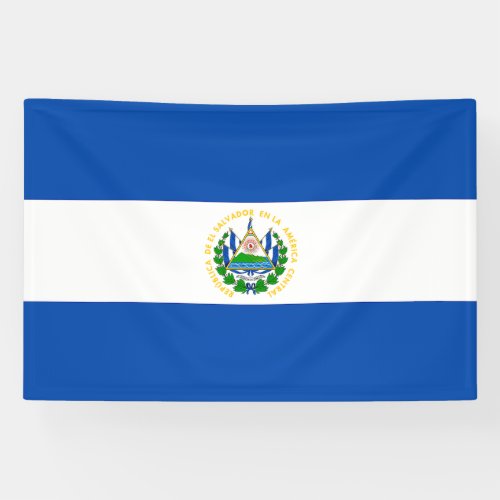 El Salvador Flag Banner