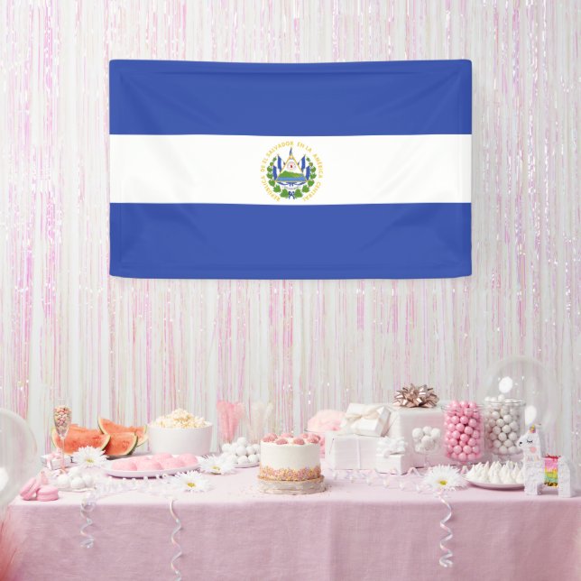 El Salvador flag Banner (Party)