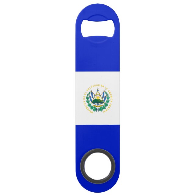 El Salvador flag Bar Key (Back)