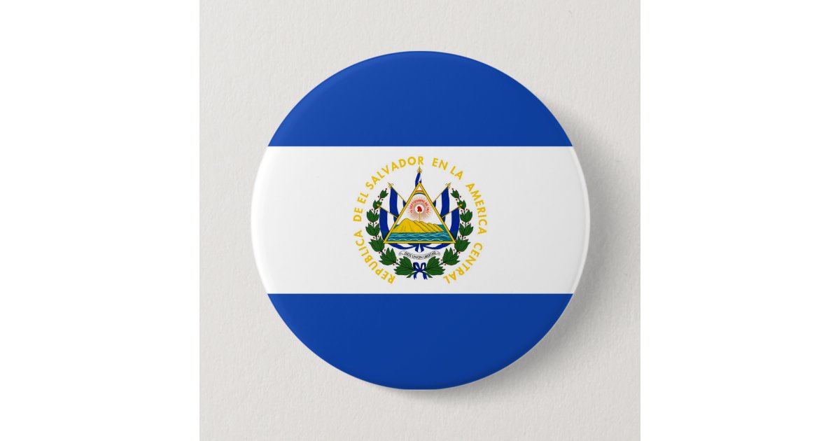 El Salvador Flag Button | Zazzle