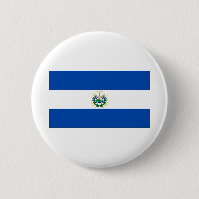 El Salvador Flag Button (Front)