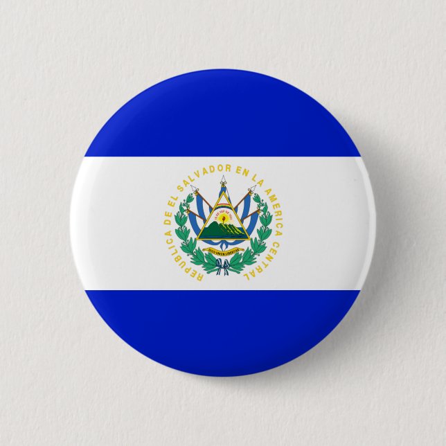 El Salvador flag Button (Front)