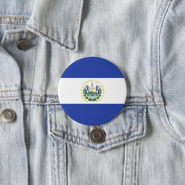 El Salvador flag Button (In Situ)