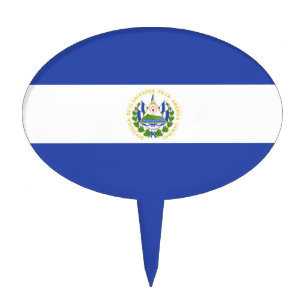 El Salvador flag Cake Topper