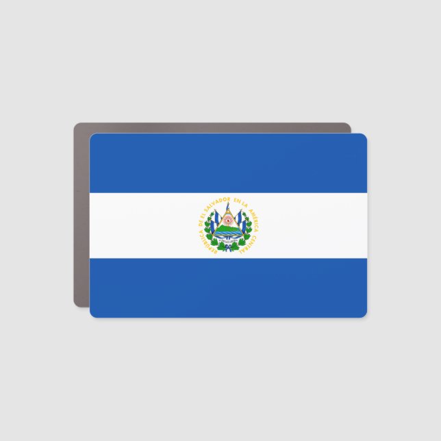 El Salvador Flag Car Magnet (Front)