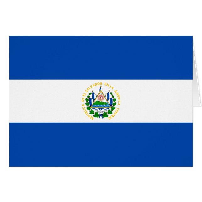 El Salvador Flag Cards (Front Horizontal)