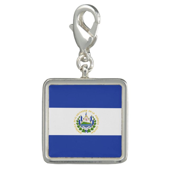 El Salvador flag Charm (Front)
