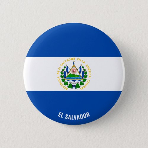 El Salvador Flag Charming Patriotic Button