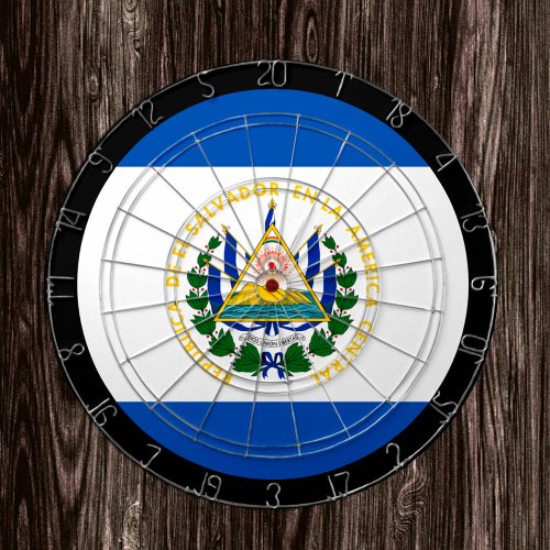 El Salvador Flag Dartboard  El Salvador game