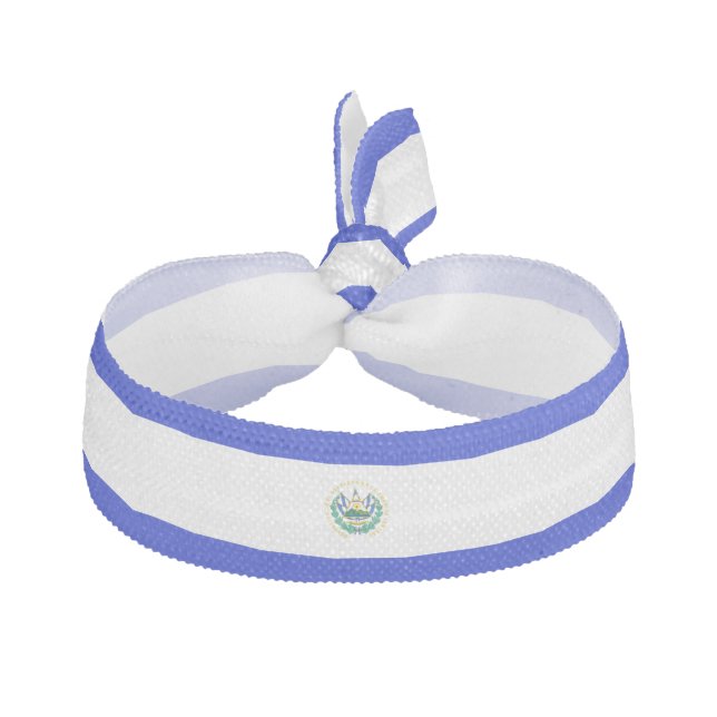 El Salvador flag Elastic Hair Tie (Front)