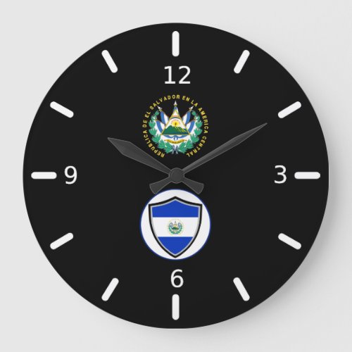 El Salvador flag_emblem large clock