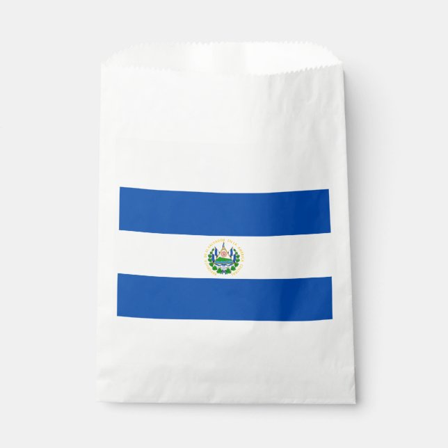 El Salvador Flag Favor Bag (Front)