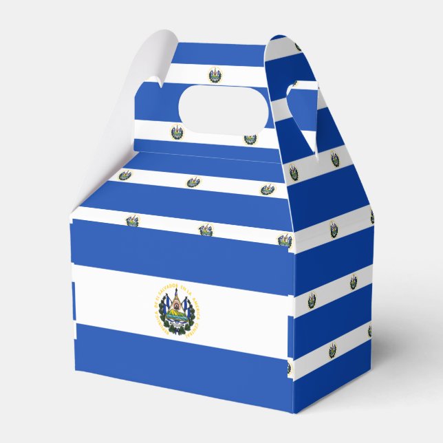 El Salvador Flag Favor Boxes (Back Side)