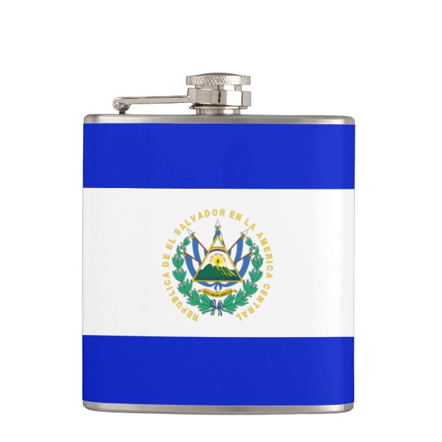 El Salvador flag Flask (Front)